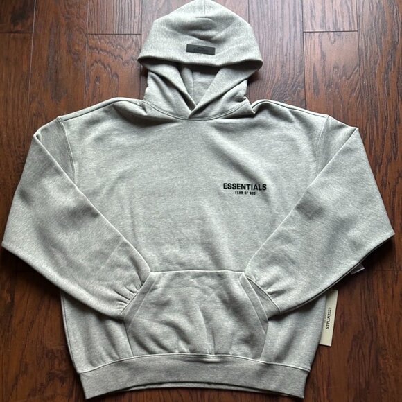 Essentials Small Dark oat hoodie new